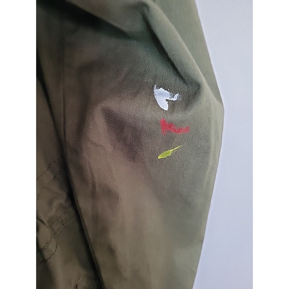 Brave Soul Hooded Utility Jacket Women's 12 Khaki Physics Theme Wearable Art - Picture 13 of 13